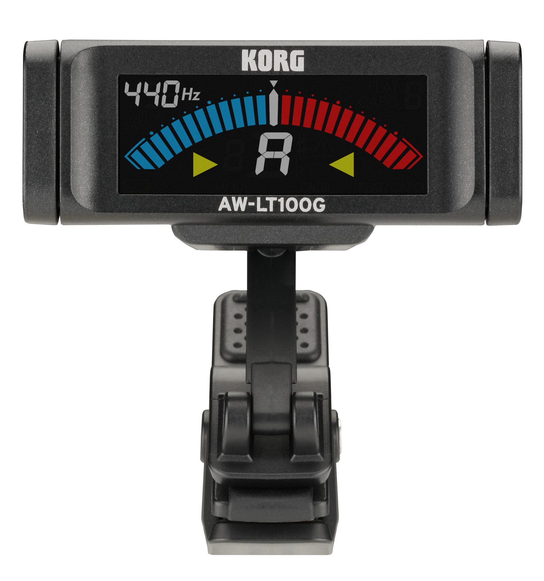 KORG AW-LT100G Stimmgerät, chromatisch, Clip-On, schwarz