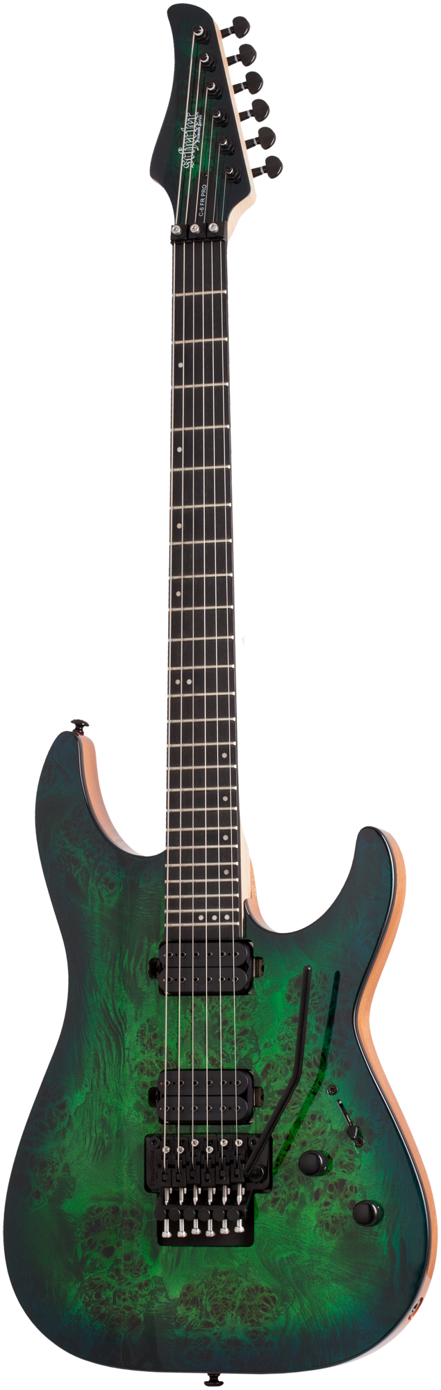SCHECTER E-Gitarre C-6 FR Pro, Aqua Burst