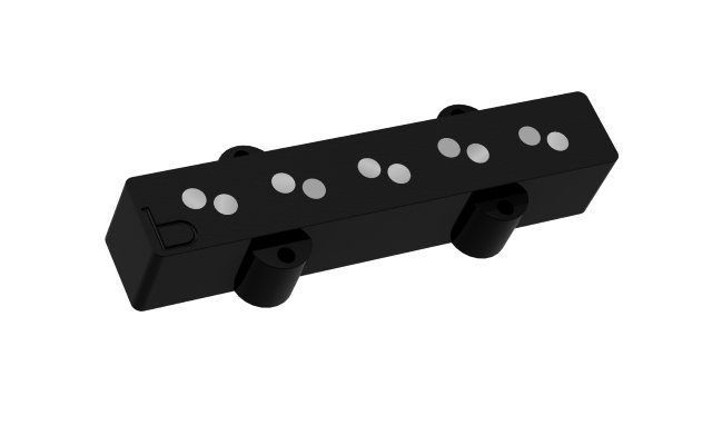 Bartolini 5-String b-axis J-Bass (b-axis J55J-L-19), Bridge, Black