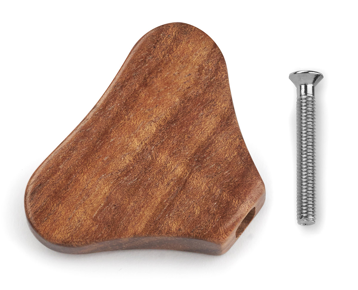 Warwick Parts - Wooden Peg for Warwick Machine Heads - Flamed Koa (with Chrome Screw)