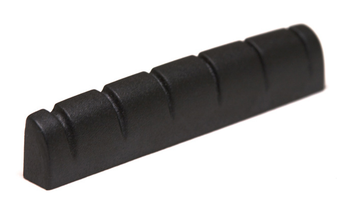 Black TUSQ XL PT-6134-L0 - Slotted Guitar Nut (1 3/4" Long) - Acoustic / Electric, Rounded, Flat, Lefthand