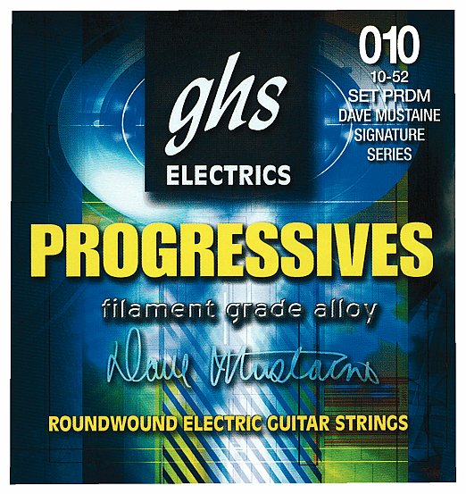 GHS Progressives - PRDM - Electric Guitar String Set, Thin-Thick, .010-.052