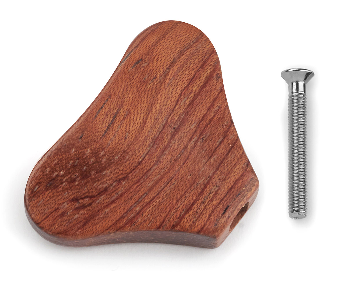 Warwick Parts - Wooden Peg for Warwick Machine Heads - Bubinga Pommelé (with Chrome Screw)