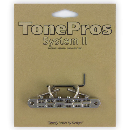TonePros AVR2 N - Tune-O-Matic Bridge (Vintage ABR-1 Replacement) - Nickel