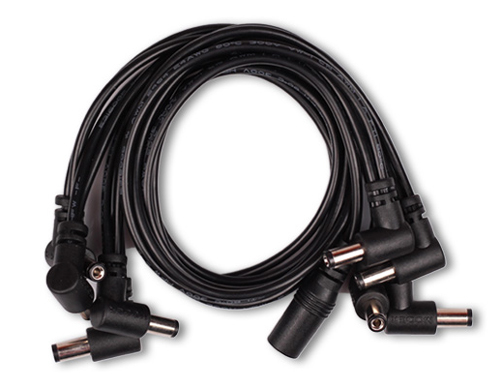 Mooer Power Daisy Chain Cable, 8 Plugs, angled