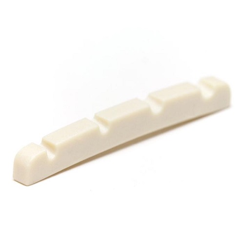 TUSQ LQ-1204-10 - F-style, P- Style Bass Nut, Curved Bottom, Slotted 4-String - Luthier's Pack, 10 pcs.