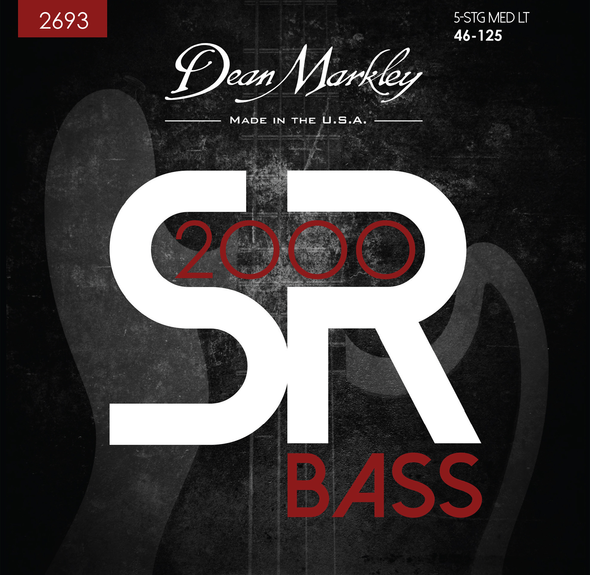 Dean Markley SR 2000 - 2693 - Electric Bass String Set, 5-String, Medium Light, .046-.125