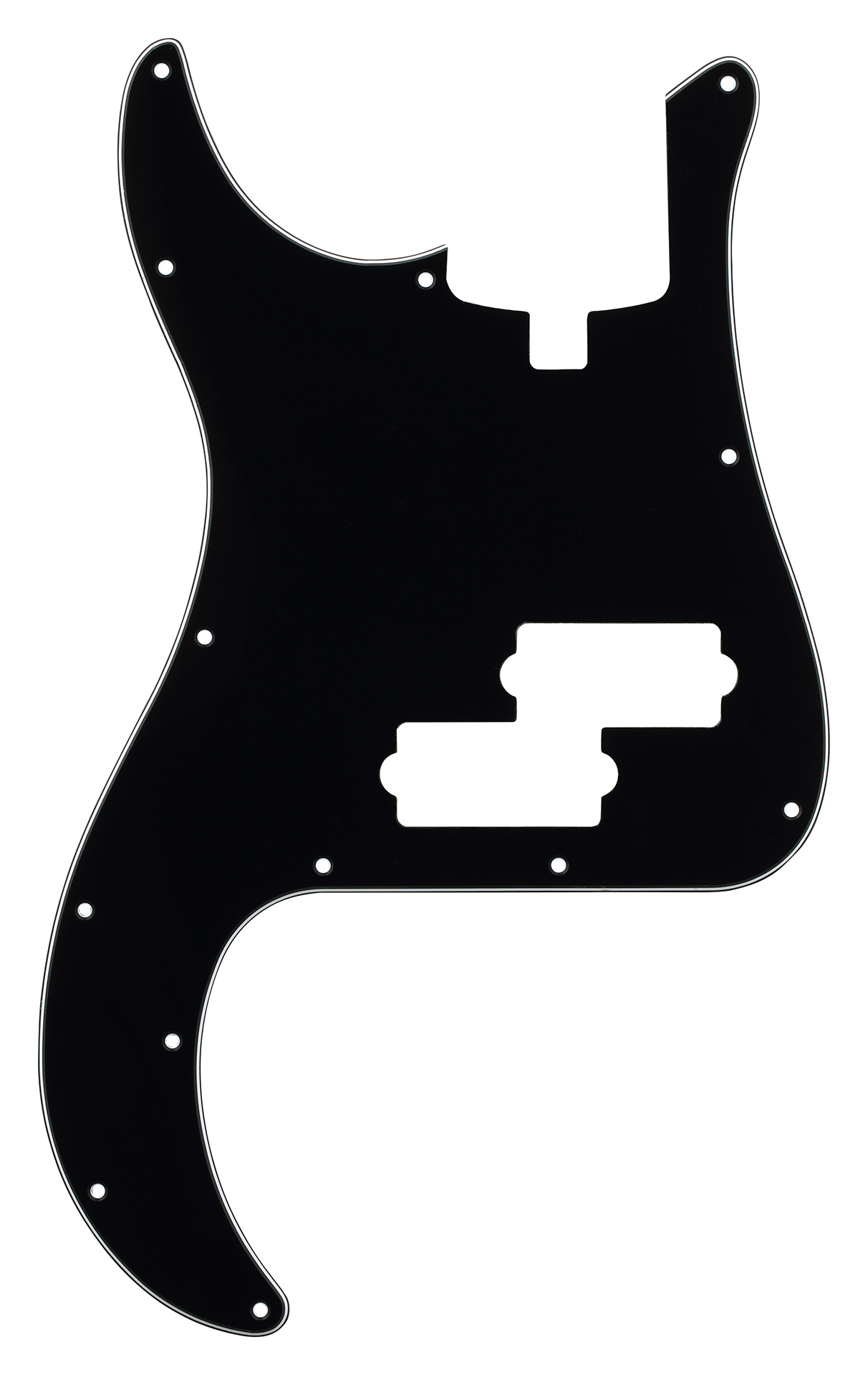 Sadowsky Parts - 21 Fret P Bass Pickguard - 4 String - Black Lefthand