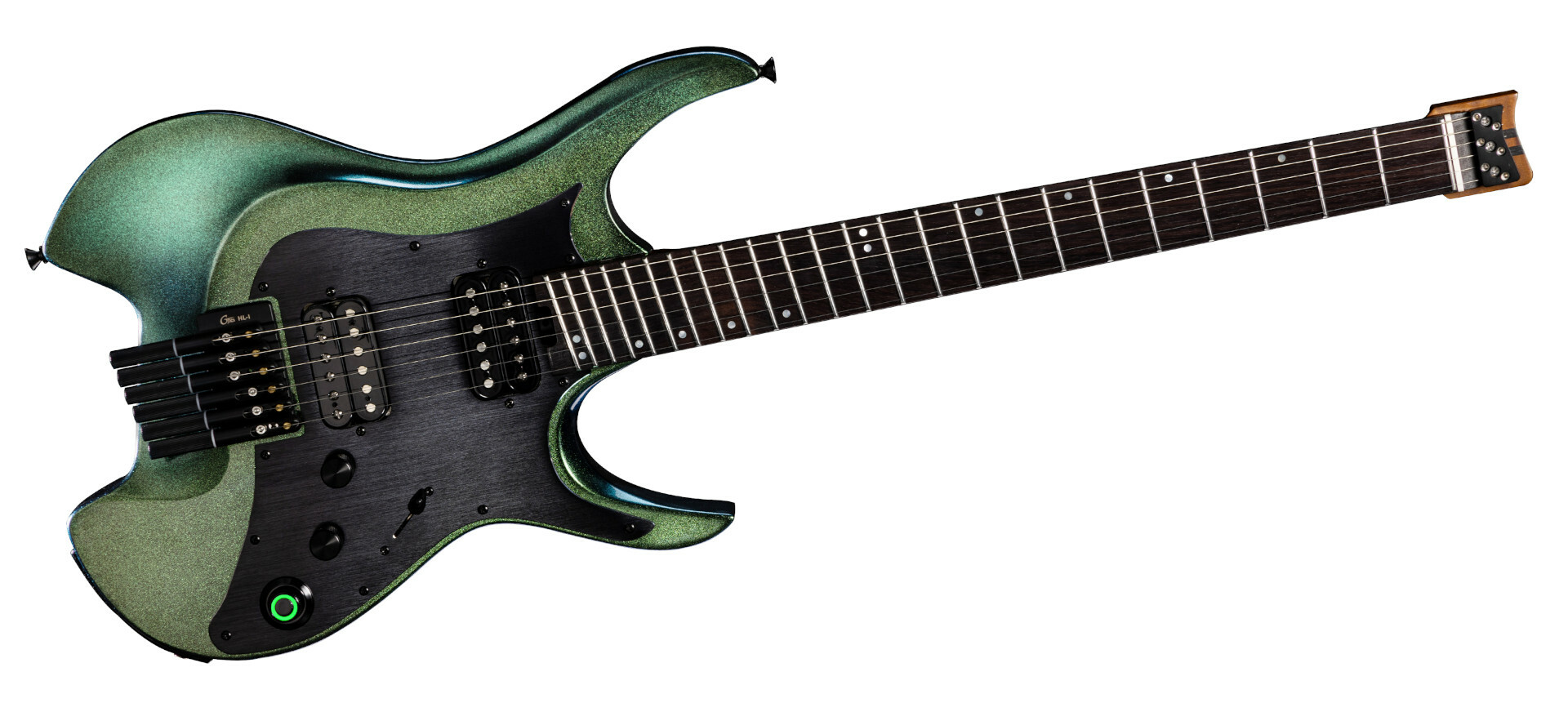 Mooer GTRS Guitars Wing 900 Intelligent Guitar (W900) with Wireless System - Aurora Green