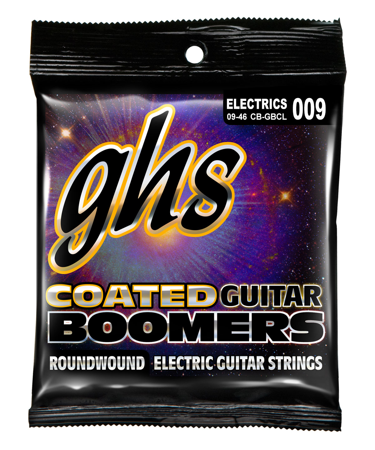 GHS Coated Boomers - CB-GBCL - Electric Guitar String Set, Custom Light, .009-.046