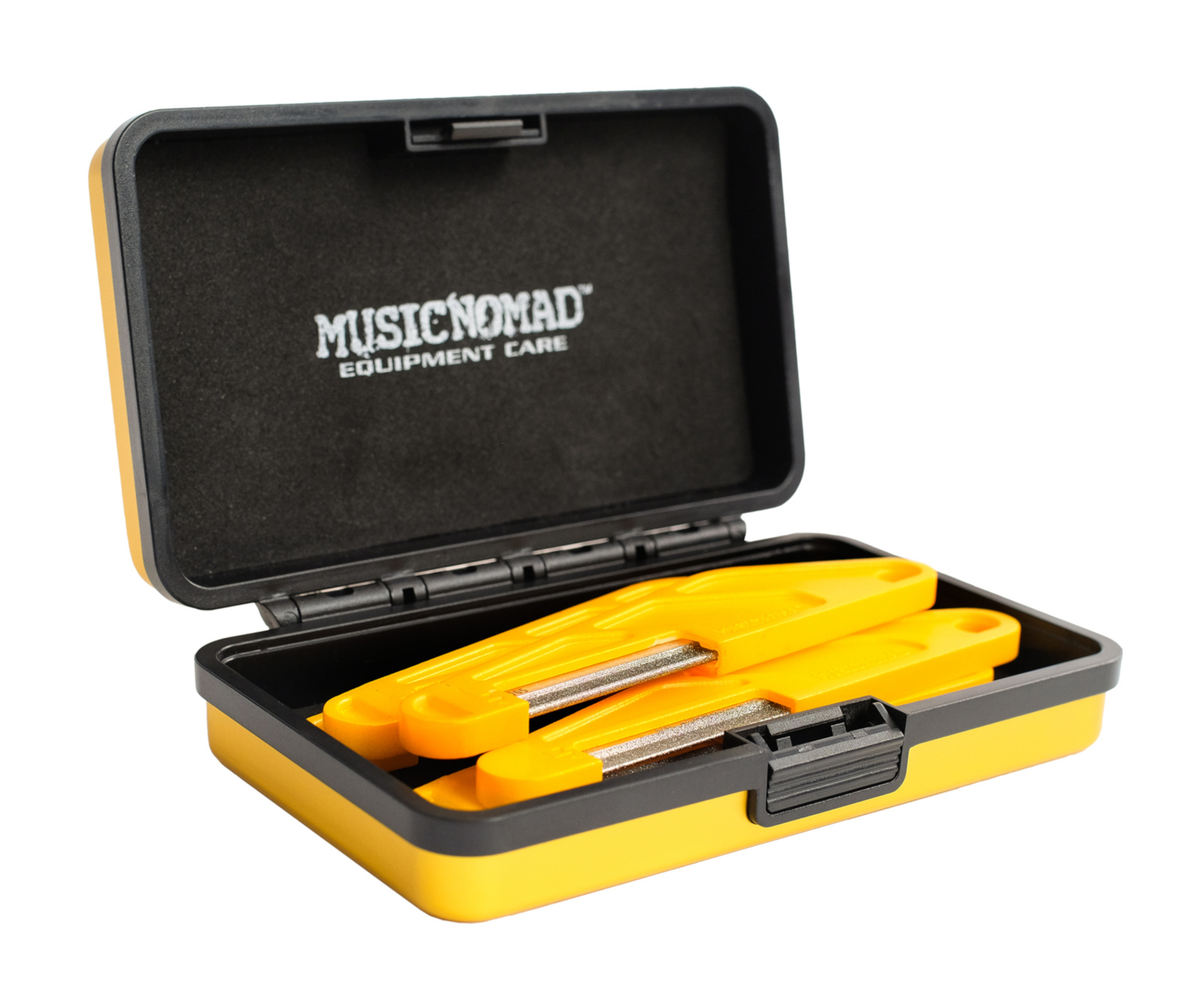 MusicNomad Diamond Coated Nut File Set, 6 pcs. (MN670) - Acoustic Guitar, Light / Medium (.013", .017", .024", .032", .042", .056")