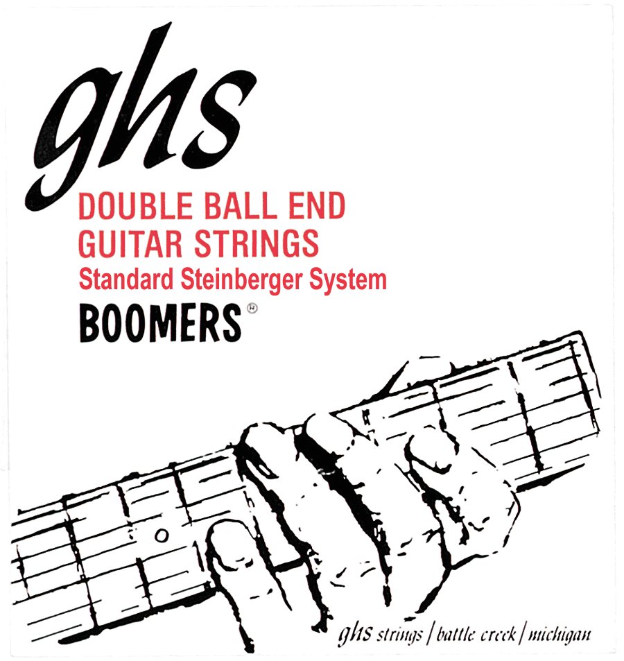 GHS Double Ball End Boomers - DB-GBL - Electric Guitar String Set, Light, .010-.046, Double Ball