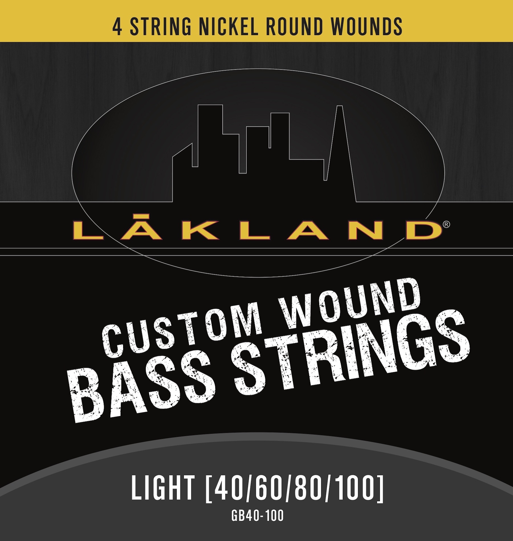 Lakland Custom Wound Nickel - Electric Bass String Set, 4-String, Light, .040-.100