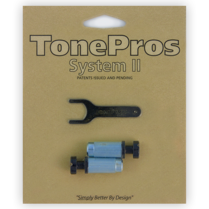 TonePros VM1 B - Metric Steel Locking Studs (Vintage Series) - Black