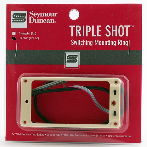 Seymour Duncan STS-2N - Triple Shot, Neck Switching Mounting Ring, Arched - Cream