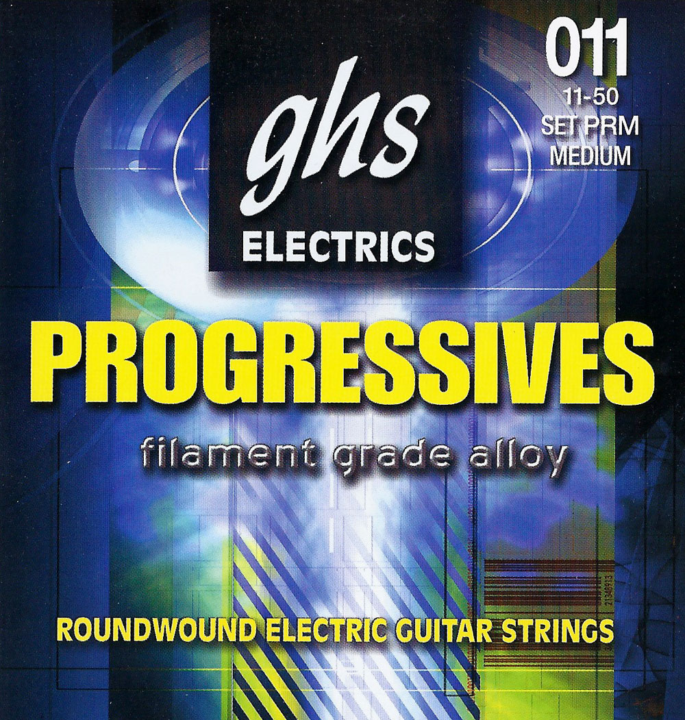 GHS Progressives - PRM - Electric Guitar String Set, Medium, .011-.050