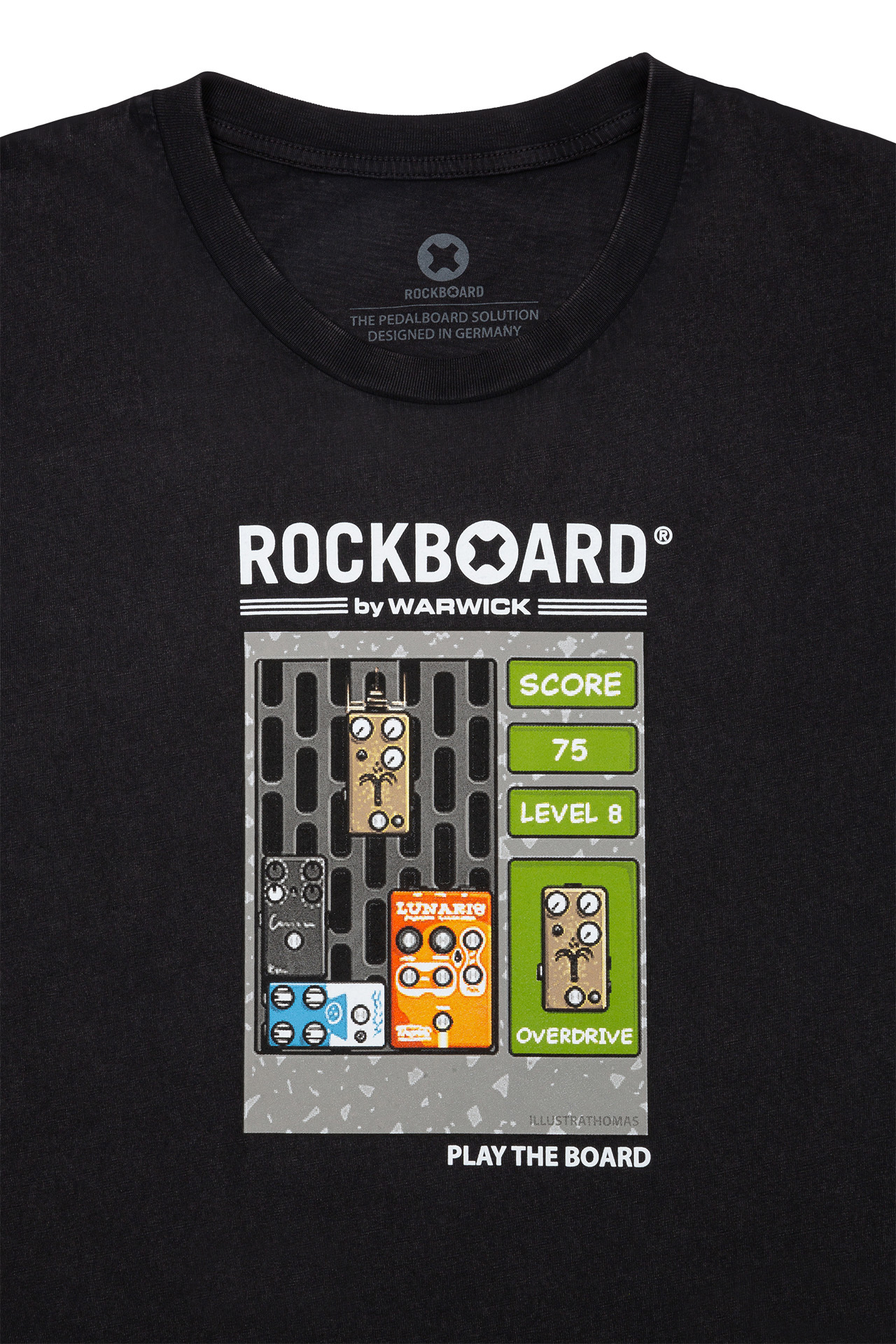 RockBoard - Tetris T-Shirt, Black - Size L