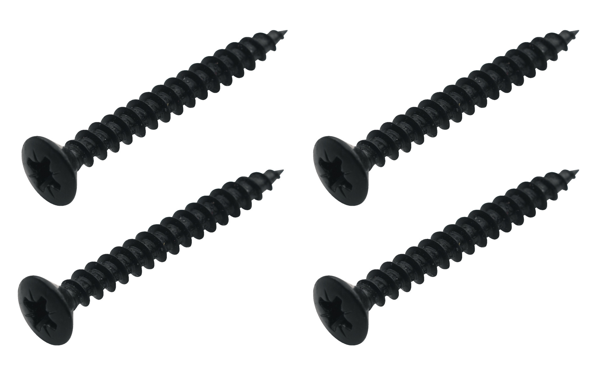 Framus & Warwick Parts - Screws for Bolt-On Necks, 40 mm, 4 pcs. - Black