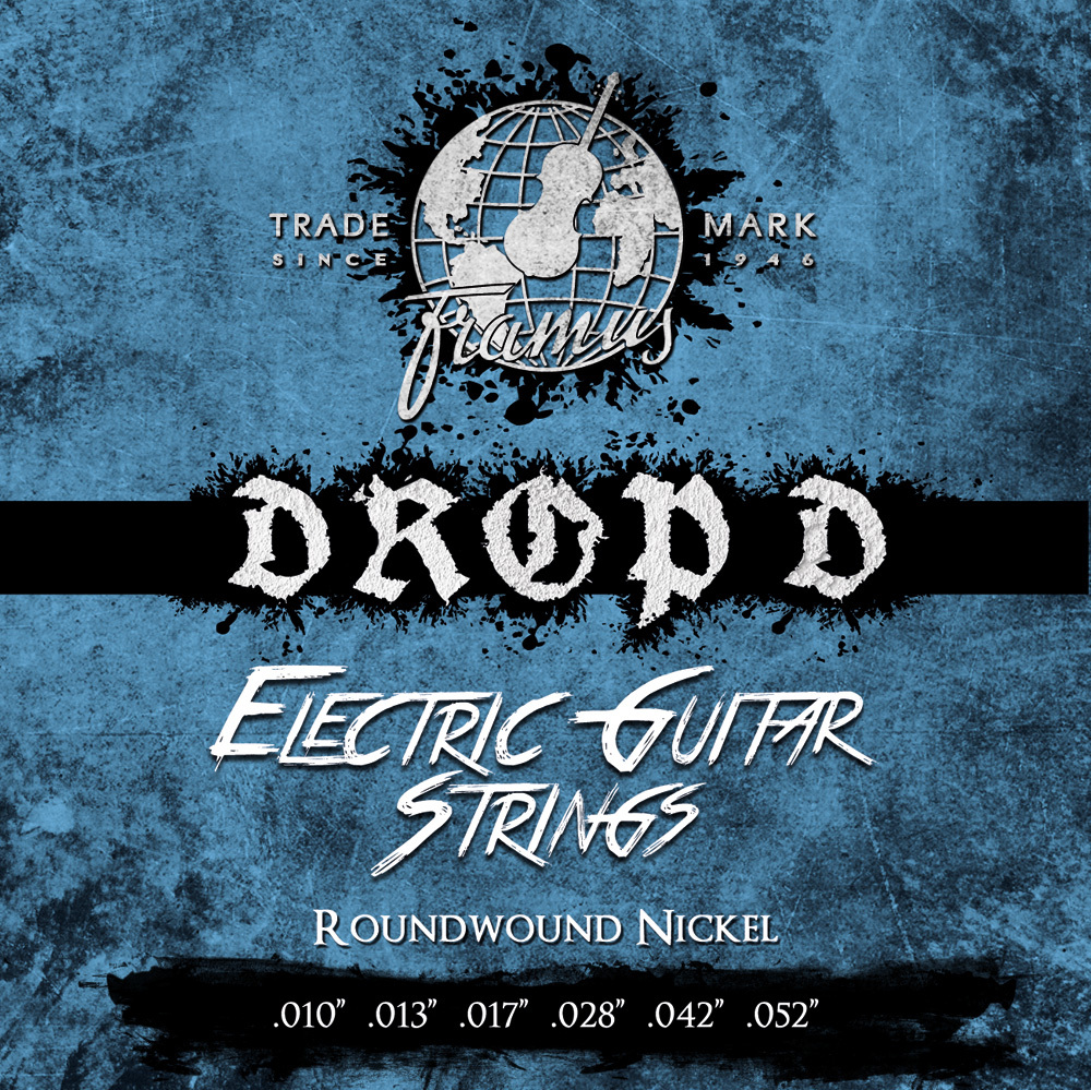 Framus Blue Label Electric Guitar String Set, Nickel-Plated Steel - Drop D and Db, .010"-.052"