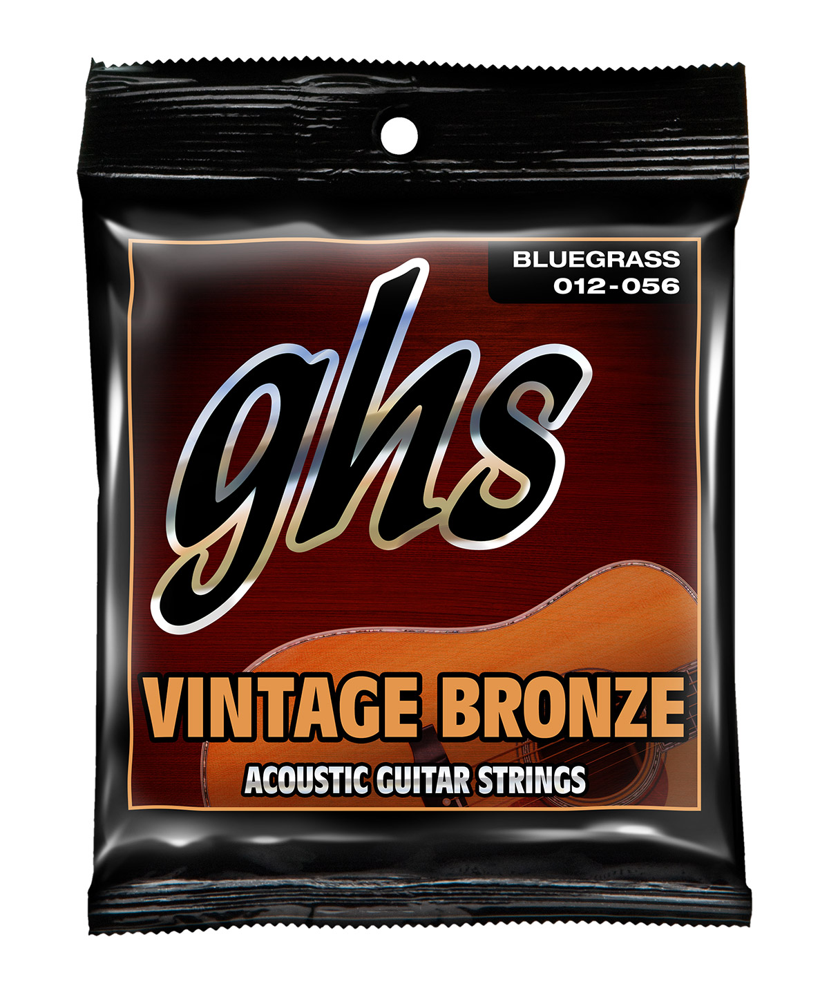 GHS Vintage Bronze - VN-B - Acoustic Guitar String Set, Bluegrass, .012-.056