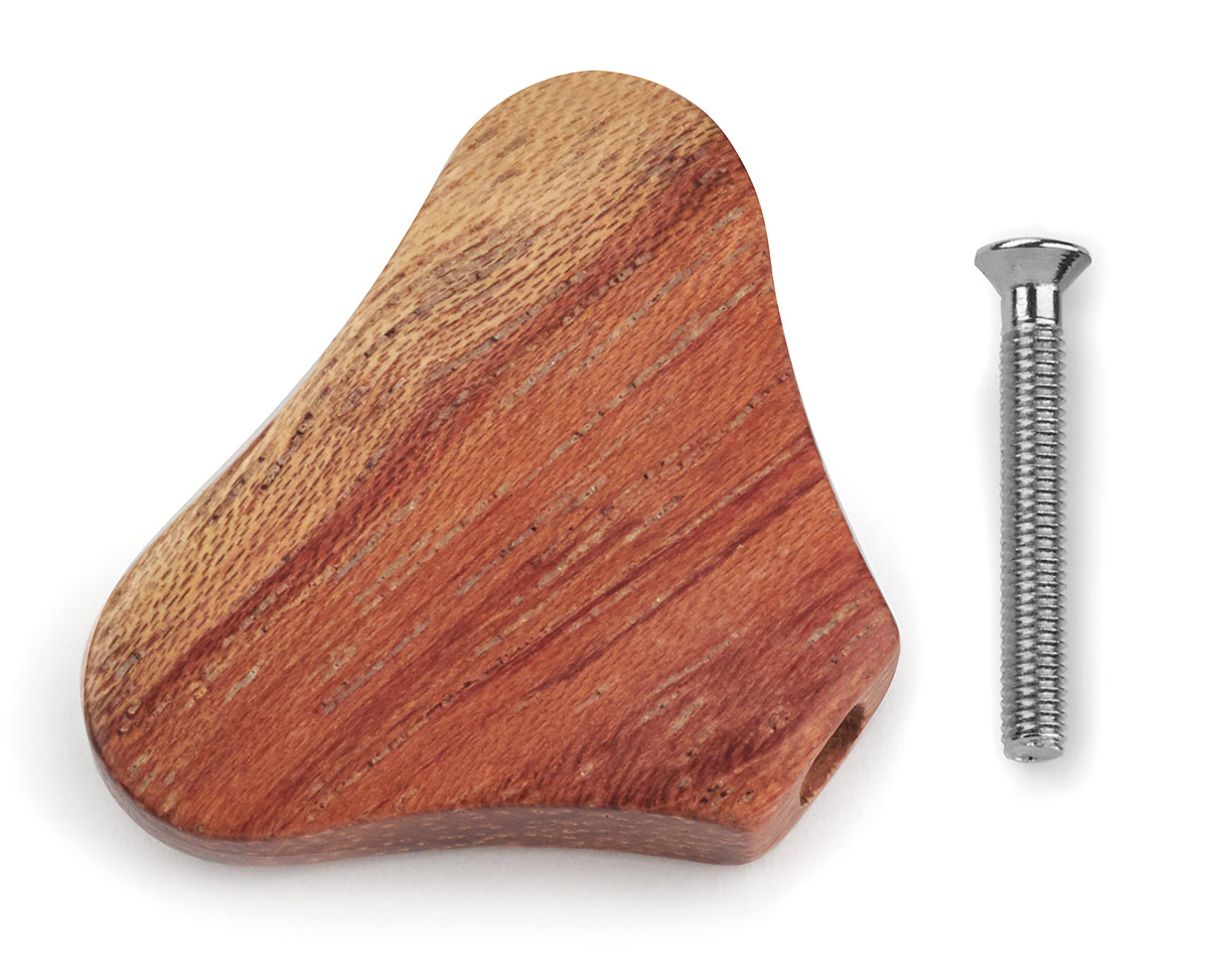 Warwick Parts - Wooden Peg for Warwick Machine Heads - Swirly Bubinga (with Chrome Screw)