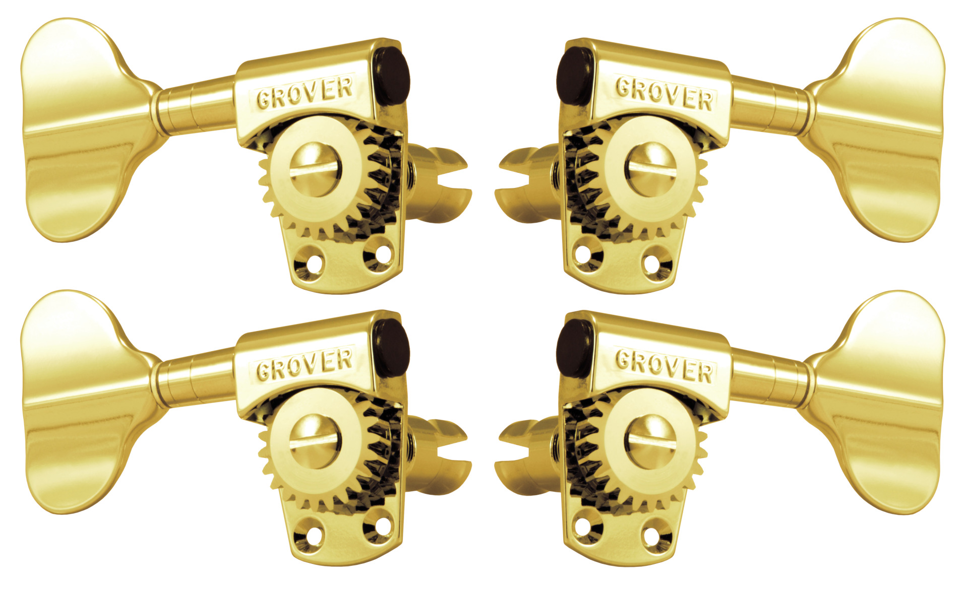Grover 145G Titan Electric Bass Machines - Bass Machine Heads, 2 + 2 - Gold