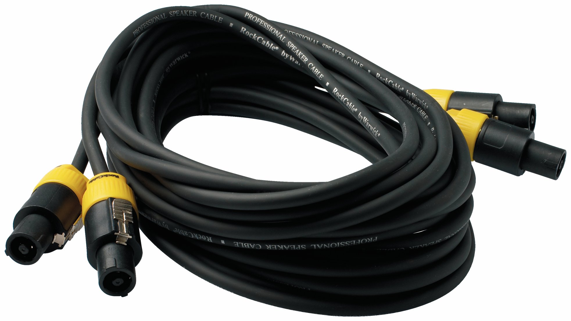 RockCable Speaker Cable - Lockable Coaxial Plug (2-pin) - 5 m / 16.4 ft