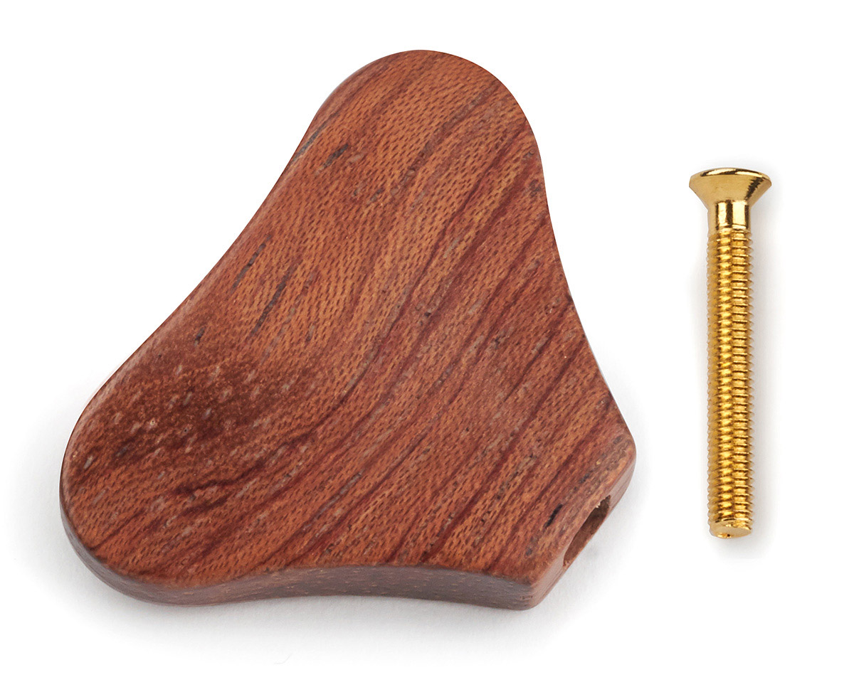 Warwick Parts - Wooden Peg for Warwick Machine Heads - Bubinga Pommelé (with Gold Screw)