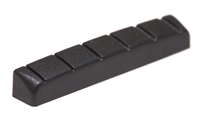 Black TUSQ XL PT-6226-00 - Slotted Guitar Nut (1 5/8" Long) - Acoustic / Electric, Flat