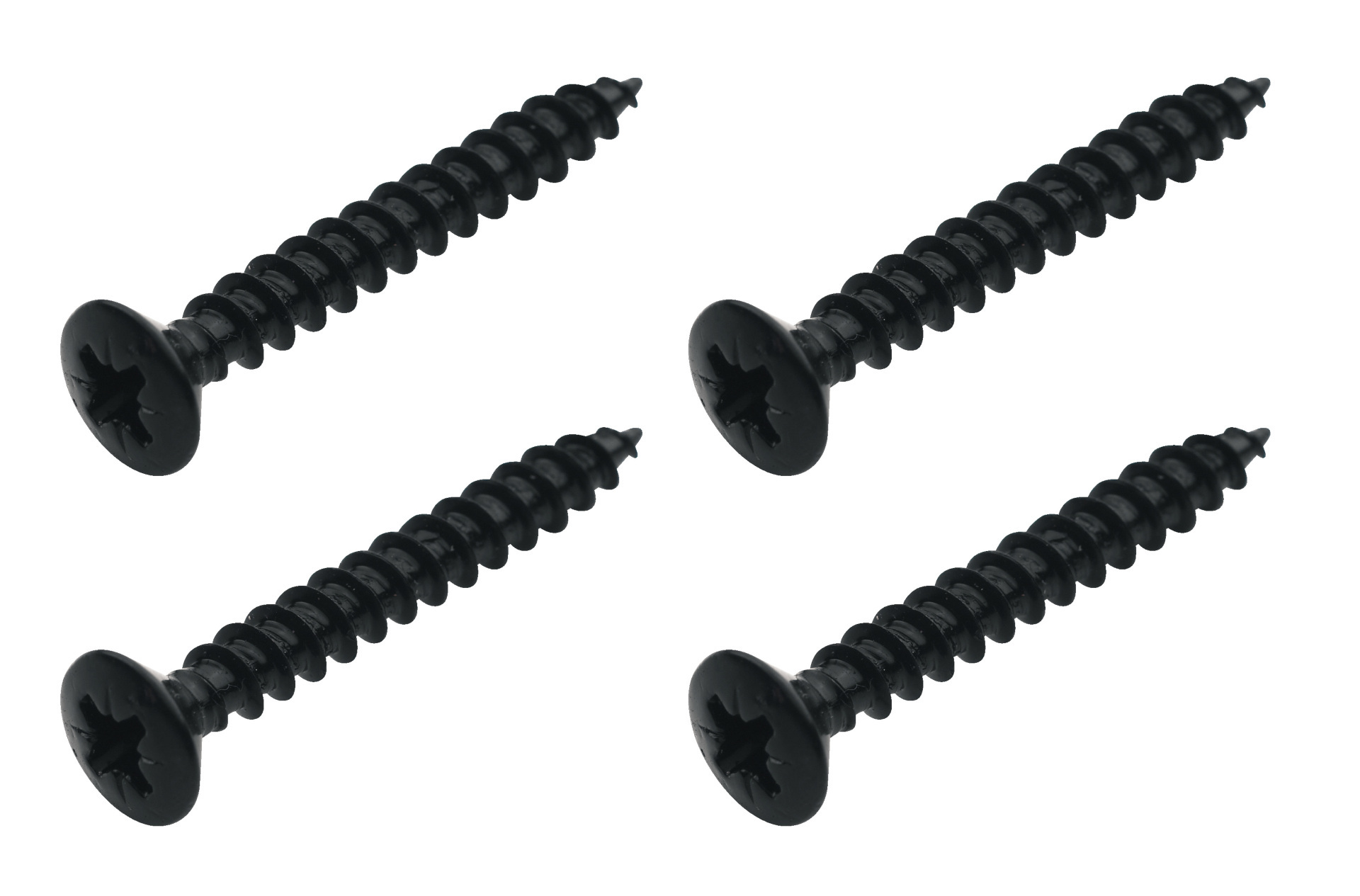 Framus & Warwick Parts - Screws for Bolt-On Necks, Strap Buttons and Warwick Tailpieces, 35 mm, 4 pcs. - Black