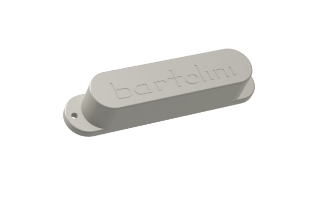 Bartolini Deep Bright Strat Single Coil (3D-01-S-WT), Bridge, South, White