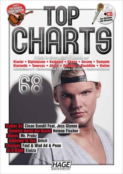 HAGE EH3849 Top Charts 68 Songbook + CD