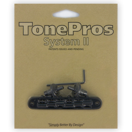 TonePros TP6 B - Standard Tune-O-Matic Bridge (Small Posts) - Black
