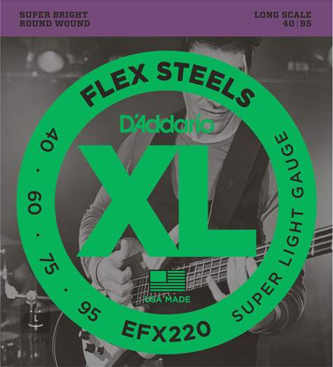 D'ADDARIO EFX220 FlexSteels Bass Saiten 040-095