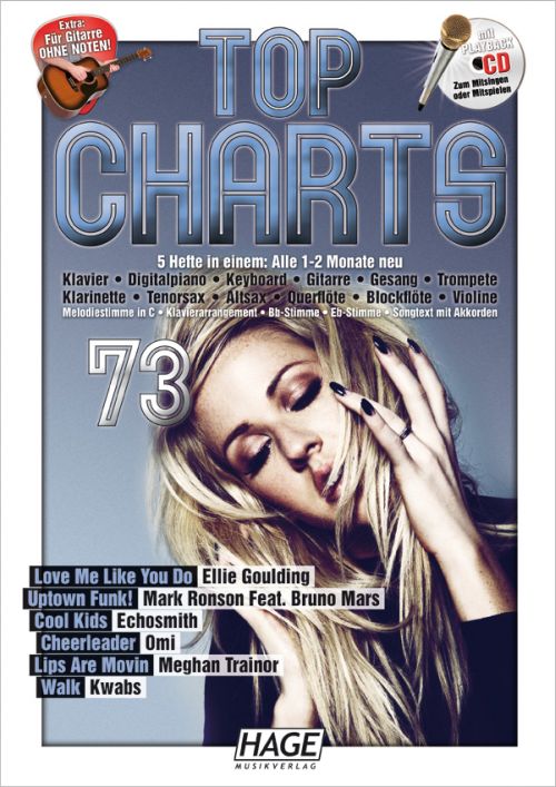 HAGE EH3871 Top Charts 73 Songbook + CD