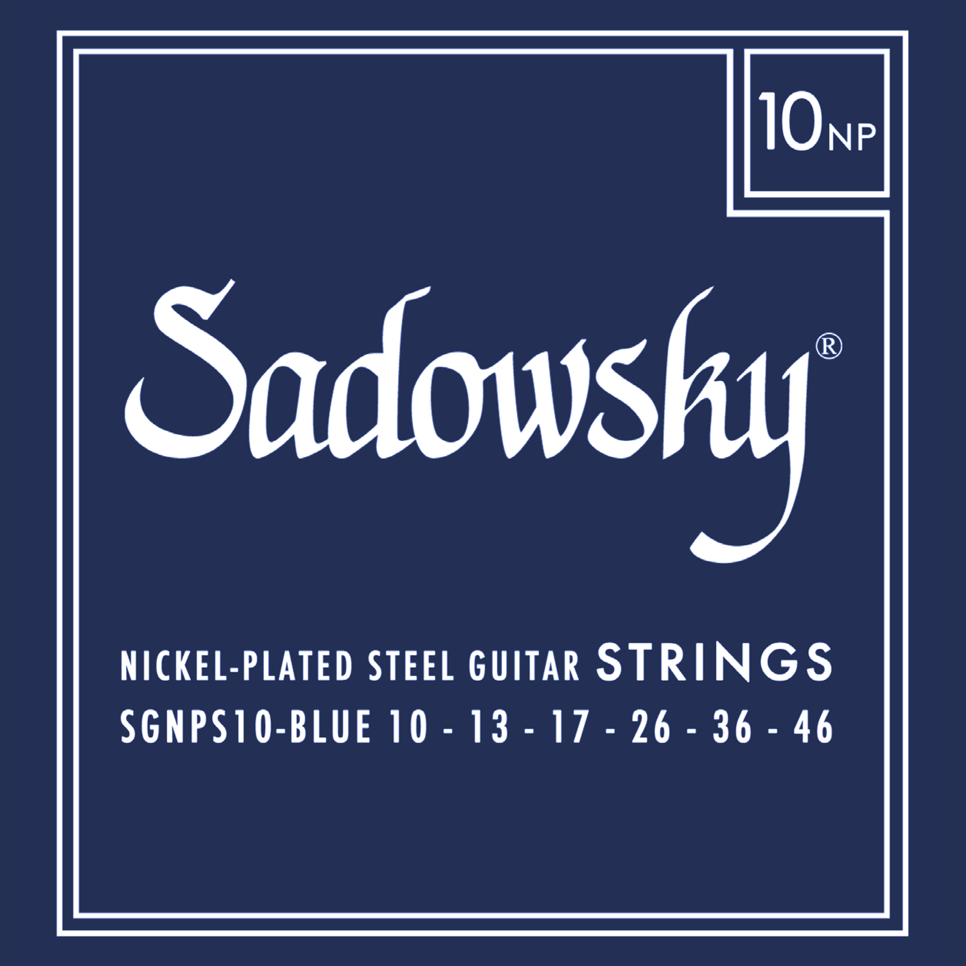 Sadowsky SGNPS 10 - Blue Label E-Gitarre Saiten Set, Nickel Plated Steel - 010-046