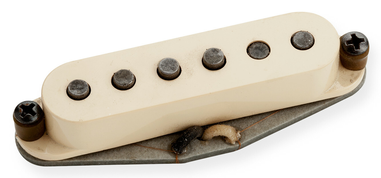 Seymour Duncan Antiquity II - Surfer Strat, Staggered Strat Neck Pickup, Aged - cream Cover