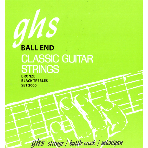GHS Silver Alloy - Classical Guitar String Set, Ball End, Phosphor Bronze Basses, High Tension