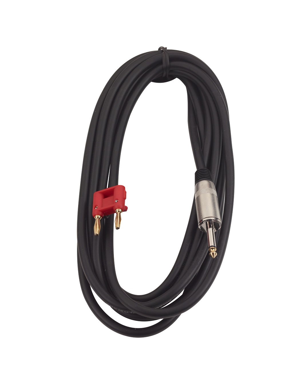 RockCable Speaker Cable - Banana Plug (4 mm) / Straight TS (6.3 mm / 1/4") - 5 m / 16.4 ft