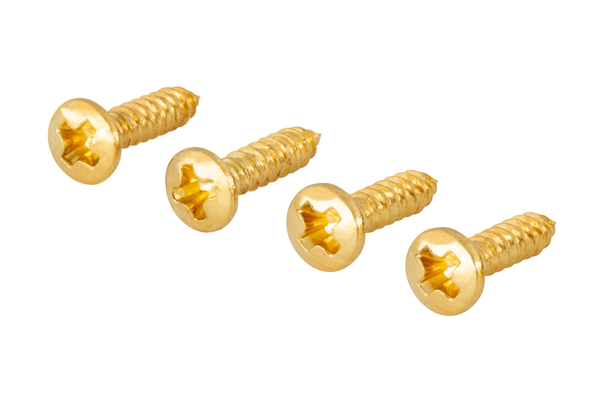 Framus & Warwick Parts - Pickguard Screw, 2,2 mm x 9,5 mm, 4 pcs. - Gold