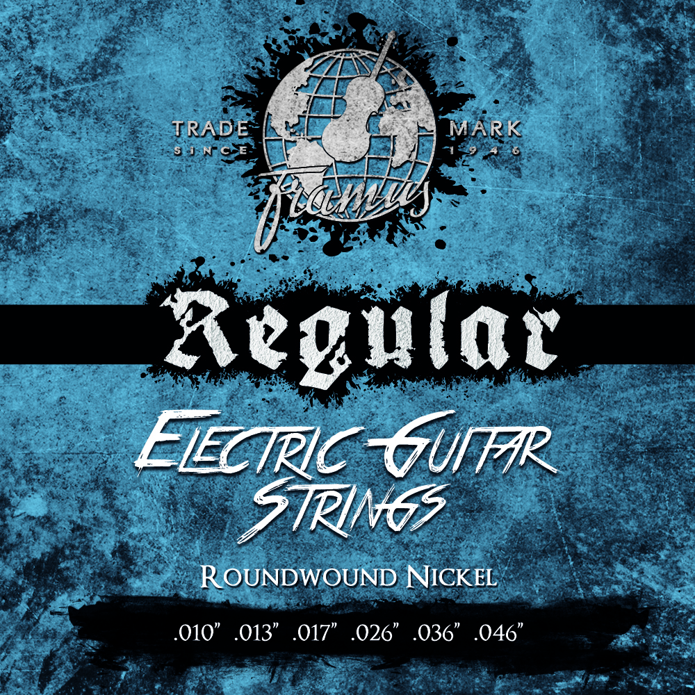 Framus Blue Label Electric Guitar String Set, Nickel-Plated Steel - Regular, .010"-.046"