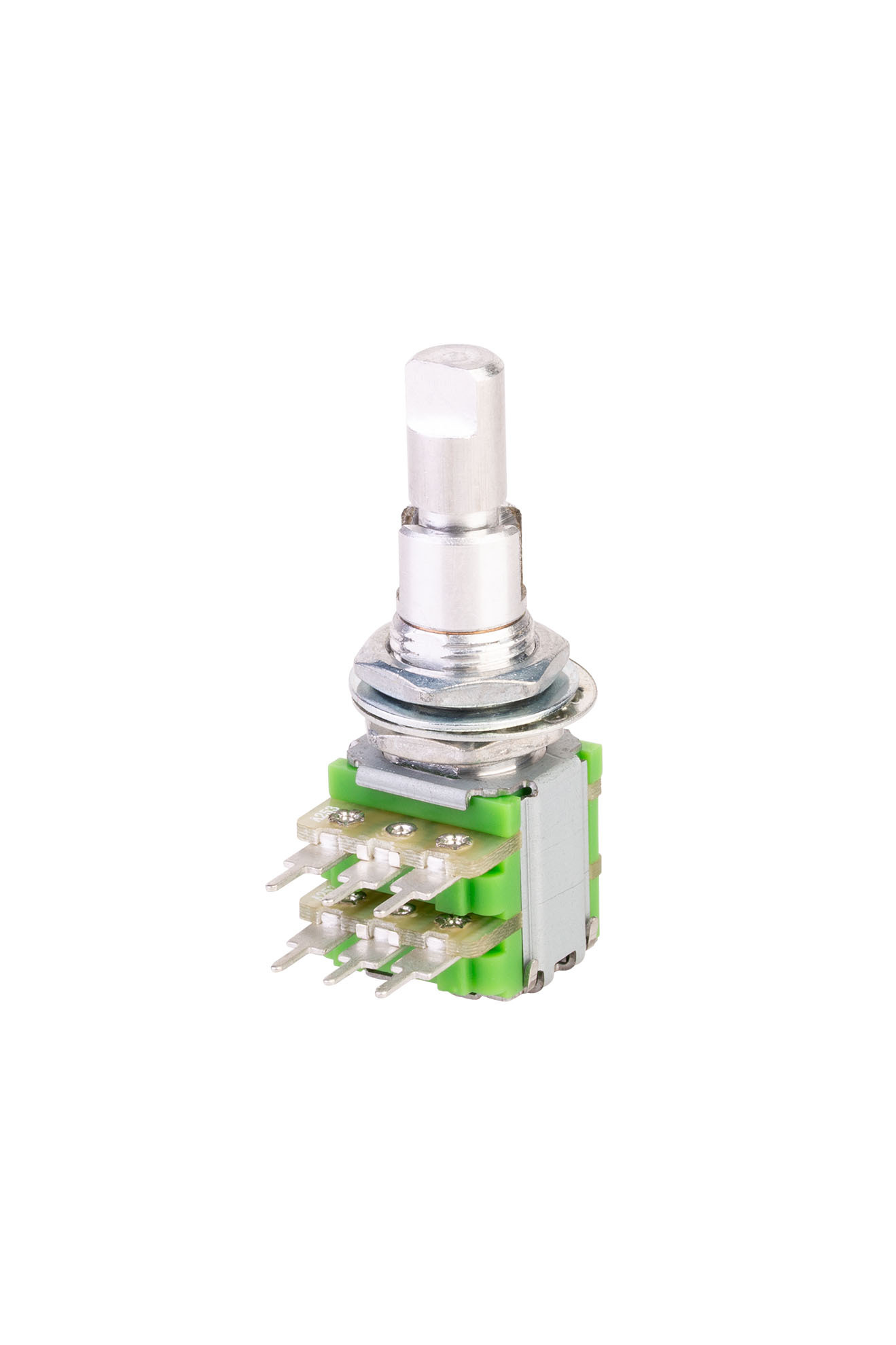 MEC Mono Stacked Potentiometer, A25K / A25K, concentric Solid Shaft