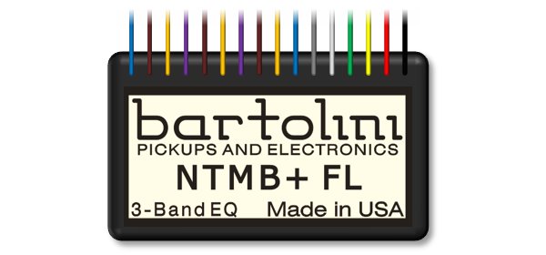 Bartolini NTMB+ FL 3-Band EQ Preamp Module (NTMB+ GFL), for fretless Instruments