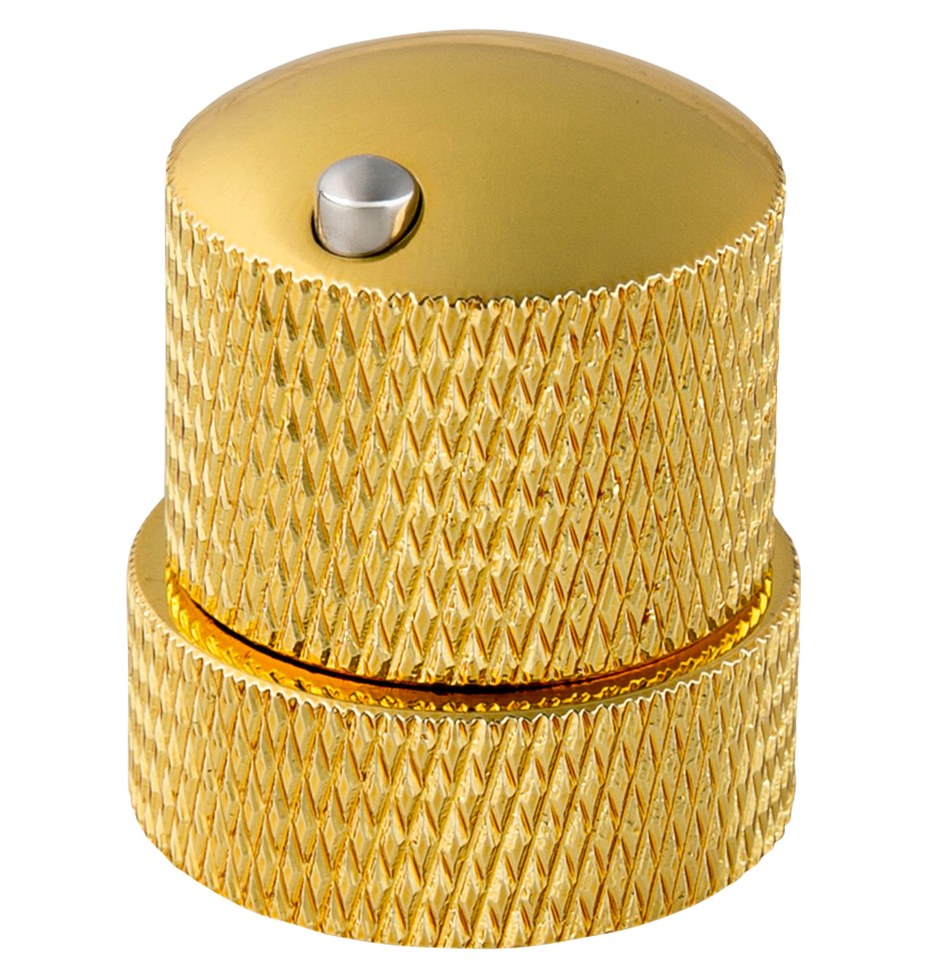 Framus & Warwick Parts - Stacked Potentiometer Dome Knob with Convex Indicator - Gold