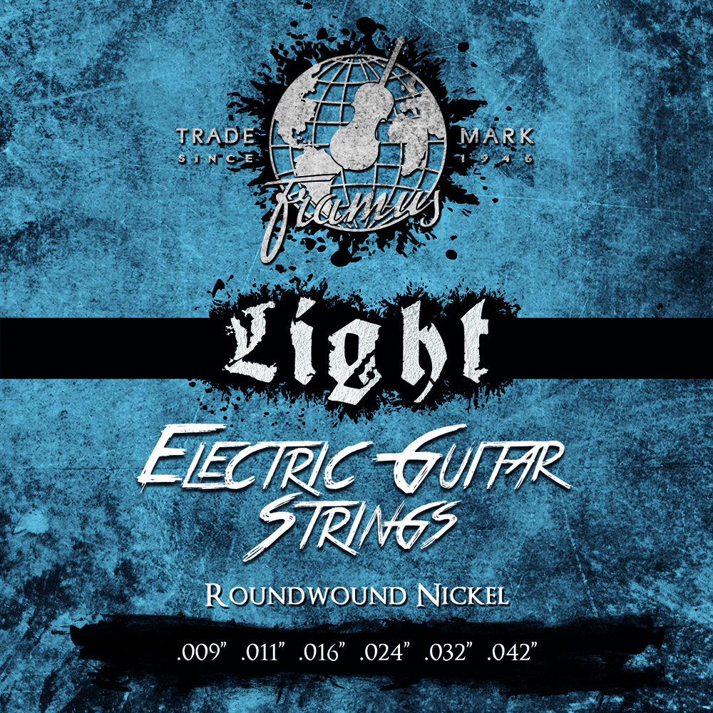Framus Blue Label Electric Guitar String Set, Nickel-Plated Steel - Light, .009"-.042"