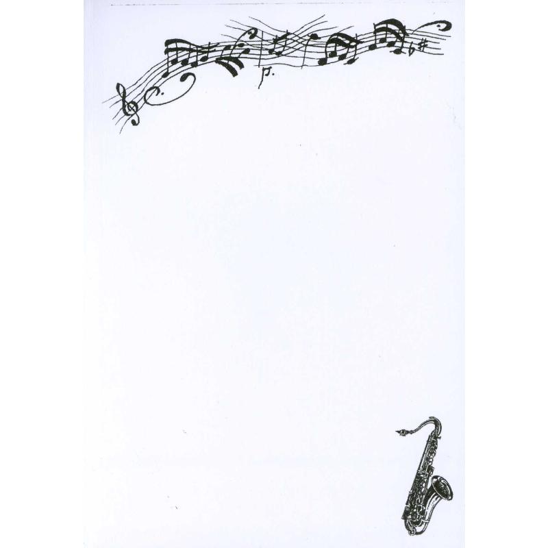 Notizblock Saxophon A6