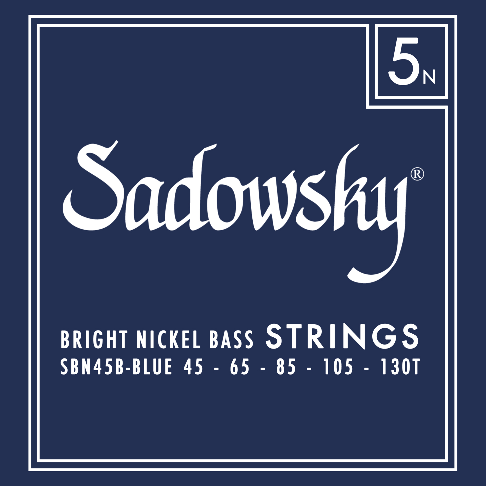 Sadowsky Blue Label Bass String Set, Nickel, Taperwound - 5-String, 045-130