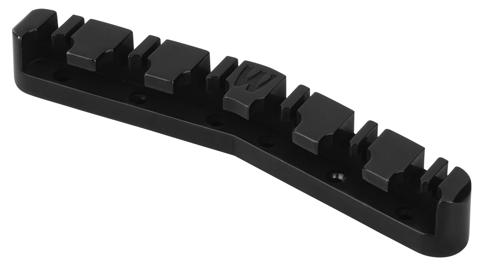 Warwick Parts - Lefthand Bridge + Tailpiece, 12-String / Black (Lefty)