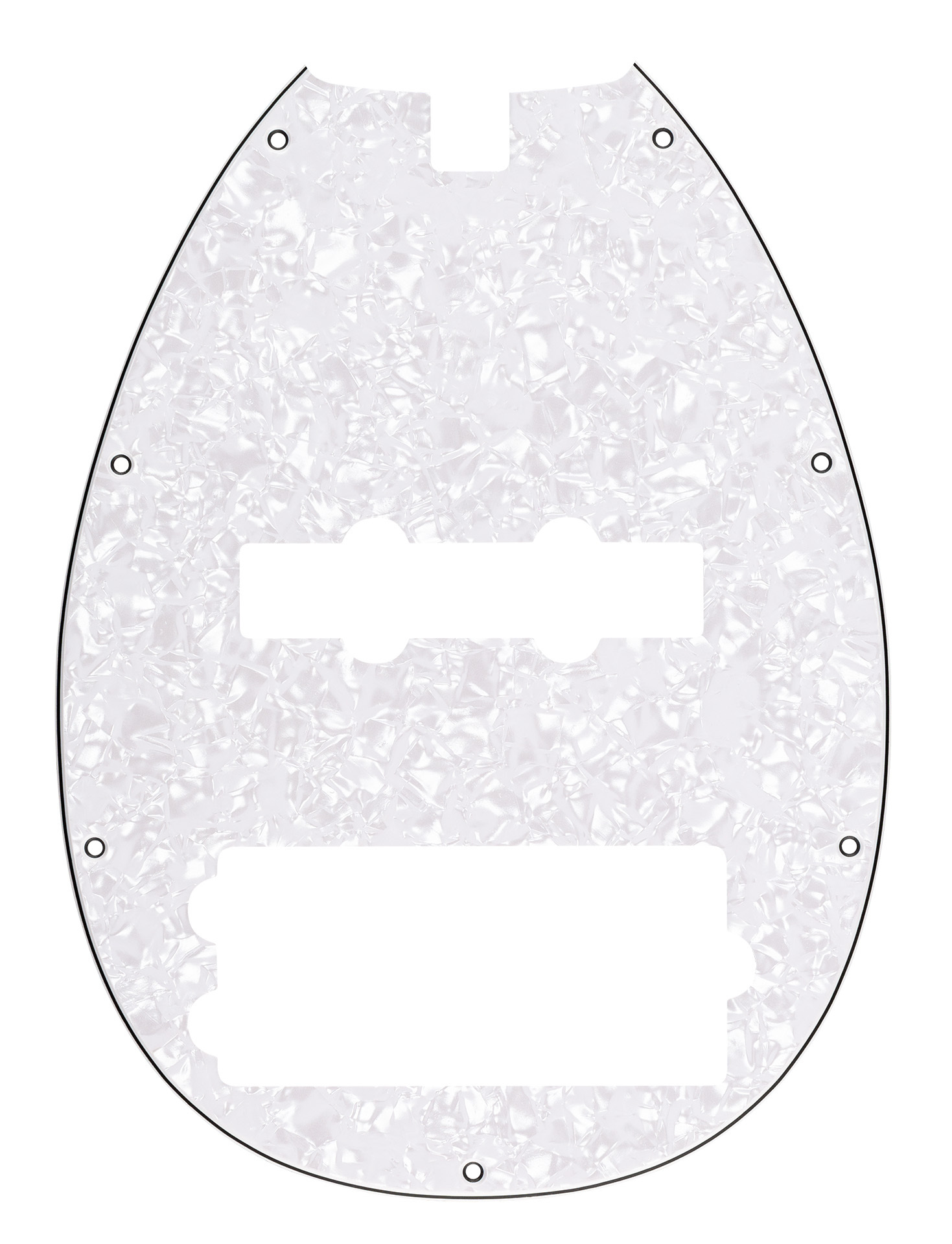 Sadowsky Parts - 21 Fret J/M Bass Pickguard - 5 String - White Pearl
