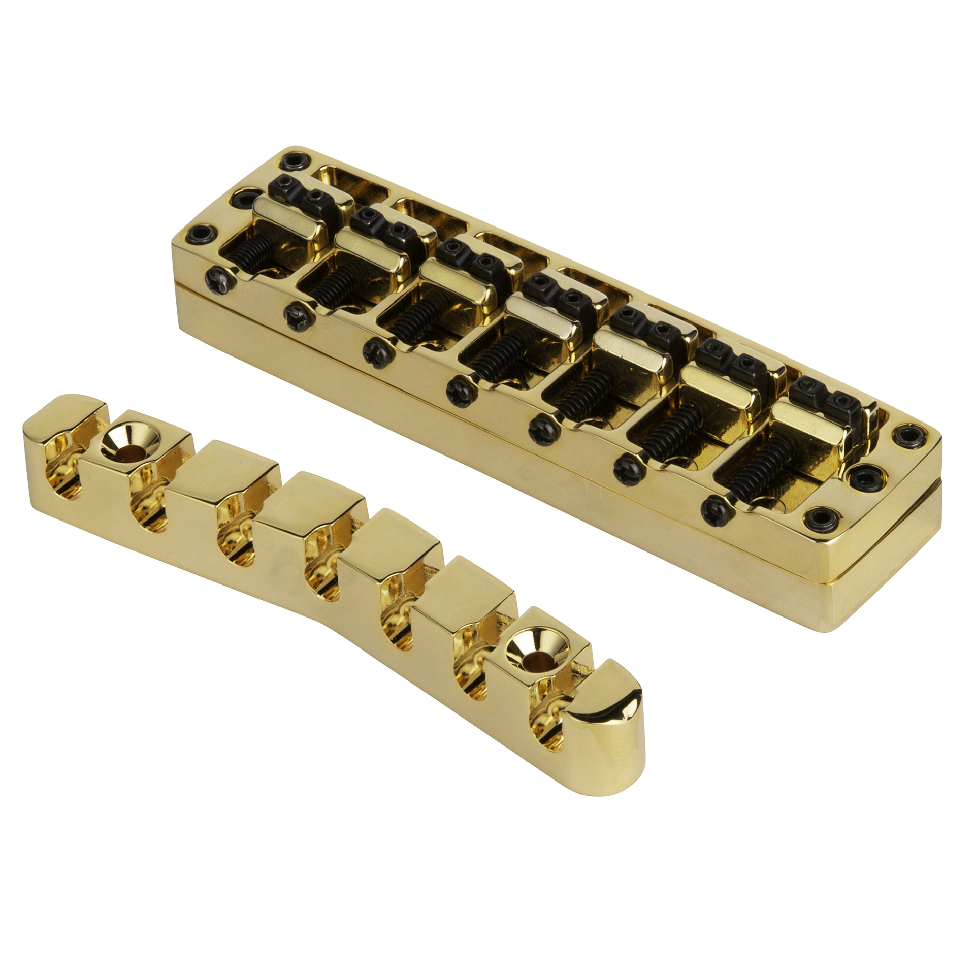 Warwick Parts - Bridge + Tailpiece, 7-String / Gold